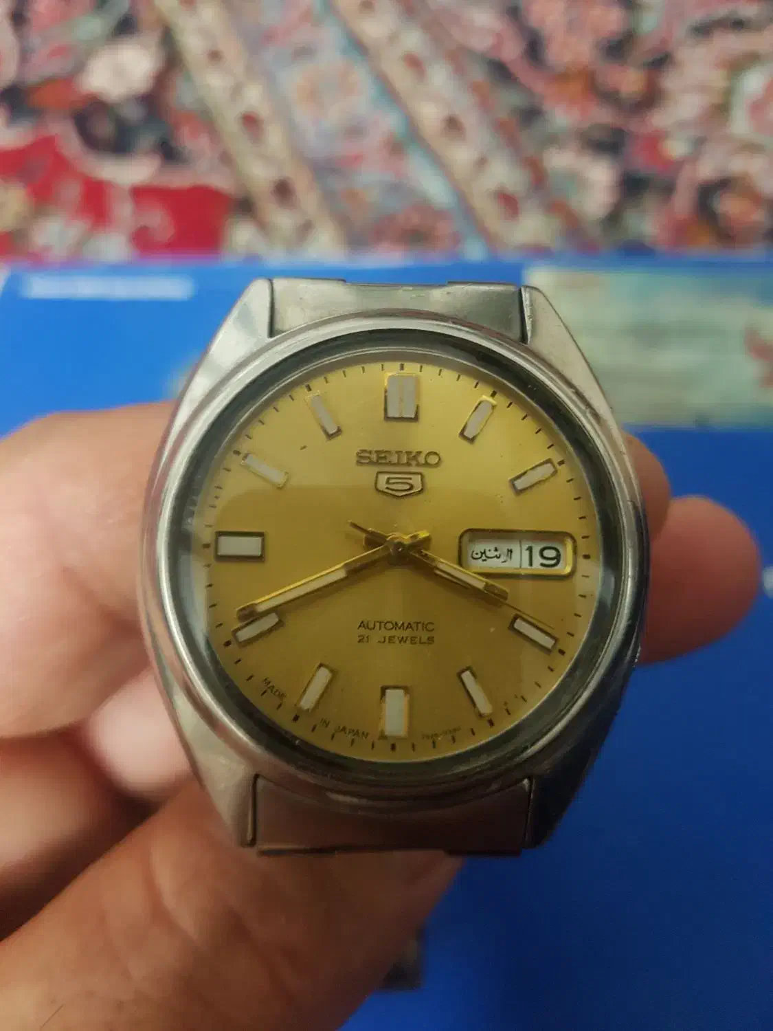 ساعت سیکو 5درب شیشه ای(ژاپن)|ساعت|اردکان, |دیوار