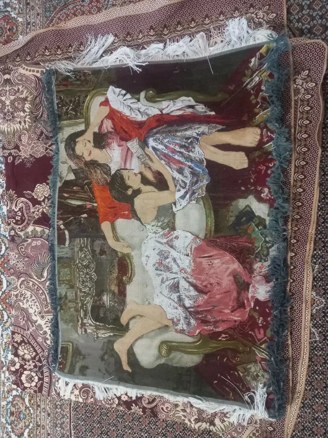 تابلوفرش دست باف مهرخواهری|تابلو فرش|اردبیل, |دیوار