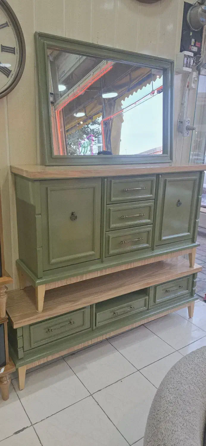 آینه کنسول یشمه طلاکوب|بوفه، ویترین، کنسول|رشت, رودبارتان|دیوار