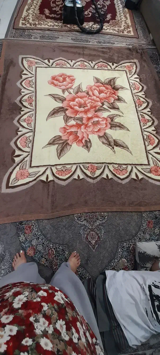 پتو دو نفره گلبافت وتک نفره قدیمی|رختخواب، بالش، پتو|ری, منصوریه منگل|دیوار