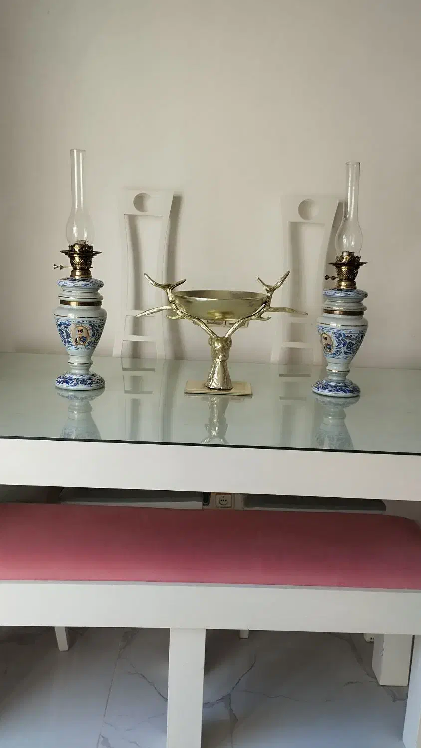 یک جفت چراغ قلم آبی بسیار شیک|کلکسیون اشیاء عتیقه|پرند, فاز ۵|دیوار