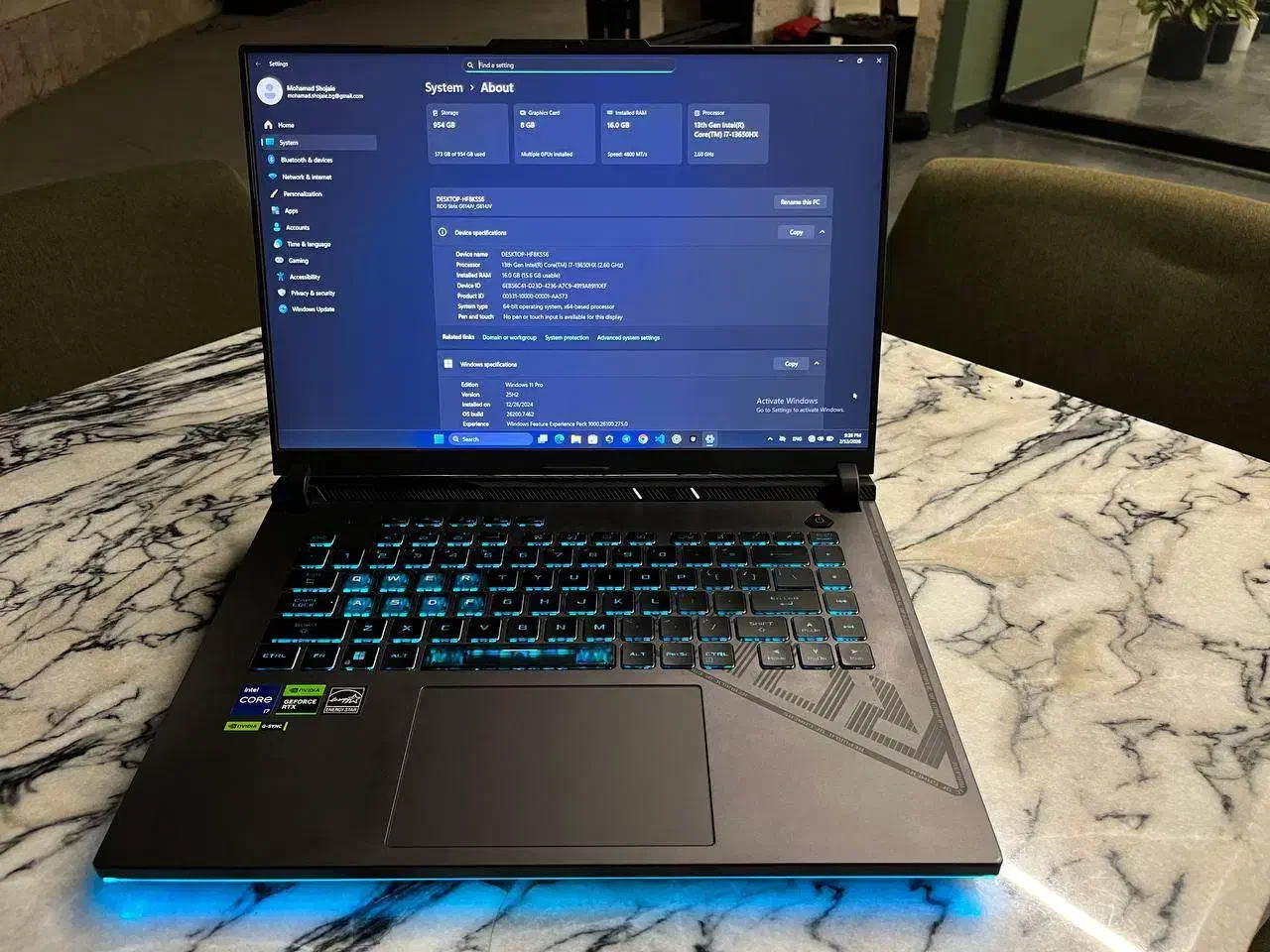 لپ تاپ rog strix g614|رایانه همراه|کرمان, |دیوار