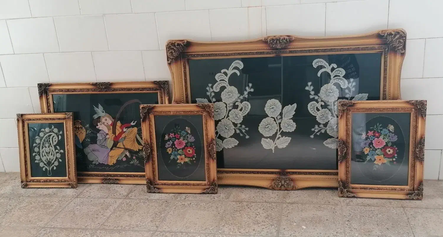 مجموعه ای از قاب های سلطنتی بزرگ، تکی و یکجا|تابلو، نقاشی، عکس|شهرضا, |دیوار