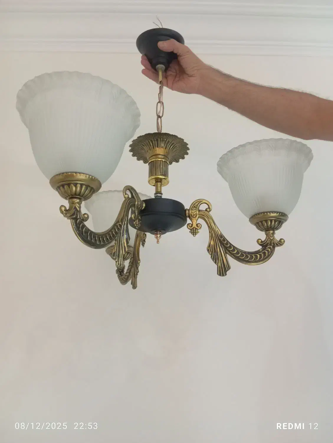 لوستر سه شاخه|لوستر و چراغ آویز|تهران, نارمک جنوبی|دیوار