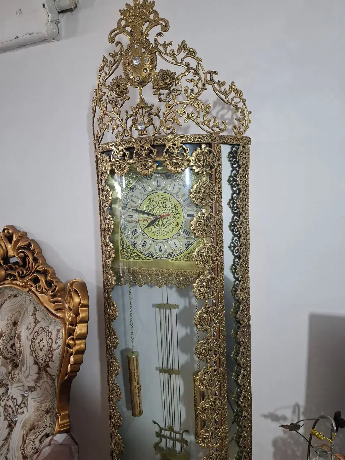 ساعت ایستاده برنز اصل جهاز نو|ساعت دیواری و تزئینی|سلماس, |دیوار