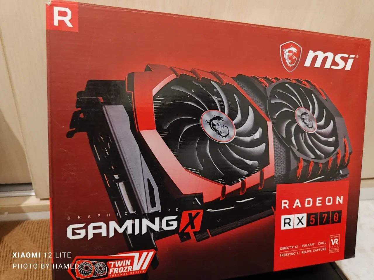 گرافیک Rx570 4gb gaming MSI کاملا نو با قوطی|قطعات و لوازم جانبی رایانه|تهران, ایوانک|دیوار