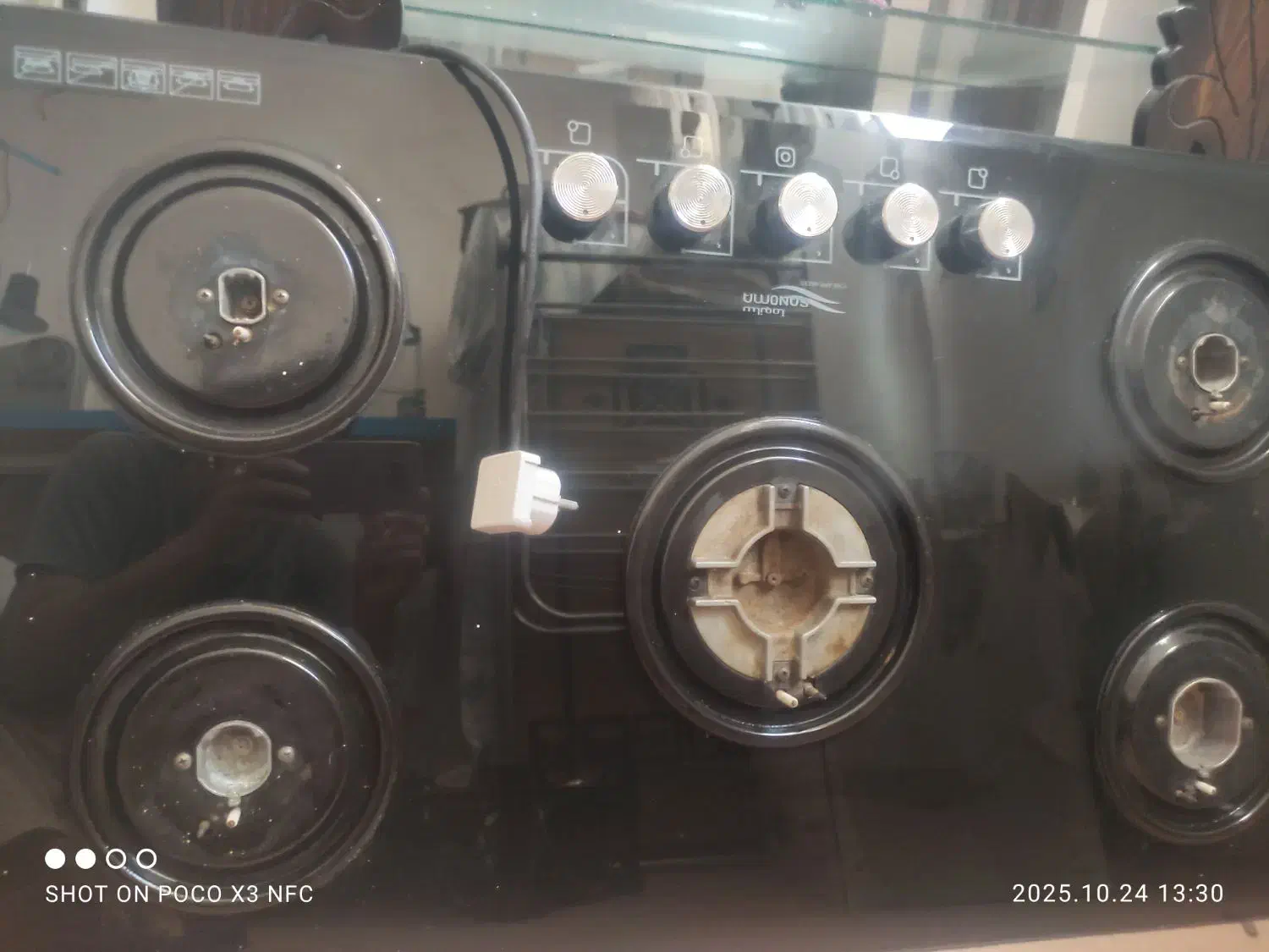 گاز صفحه ای شیشه ای سالم و درحدنو تمیز|اجاق گاز و لوازم برقی پختوپز|فامنین, |دیوار