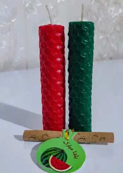 شمع موم عسل یلدایی همراه با فال حافظ|صنایع دستی و سایر لوازم تزئینی|قم, نوبهار|دیوار