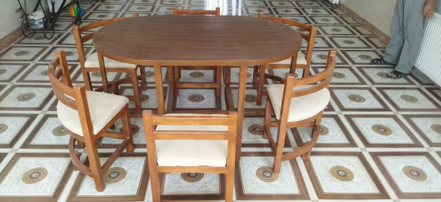 میزناهارخوری ۶نفره|میز و صندلی غذاخوری|یزد, |دیوار