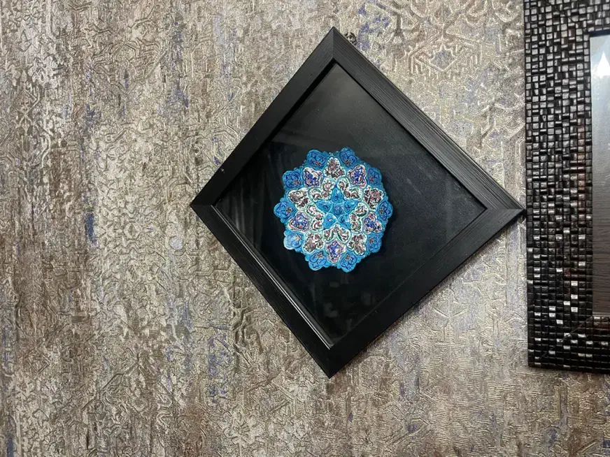 تابلو چهار قل و بشقاب میناکاری رنده و خردکن|صنایع دستی و سایر لوازم تزئینی|تبریز, |دیوار