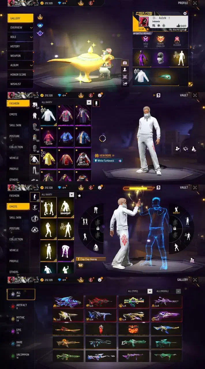 اکانت فری فایر|کنسول، بازی ویدئویی و آنلاین|بندرعباس, |دیوار