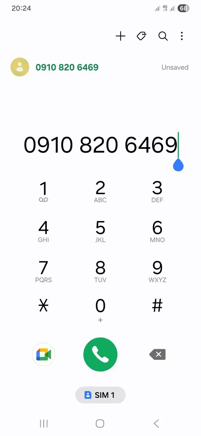 69 64 820 0910|سیم‌کارت|پردیس, فاز ۳|دیوار