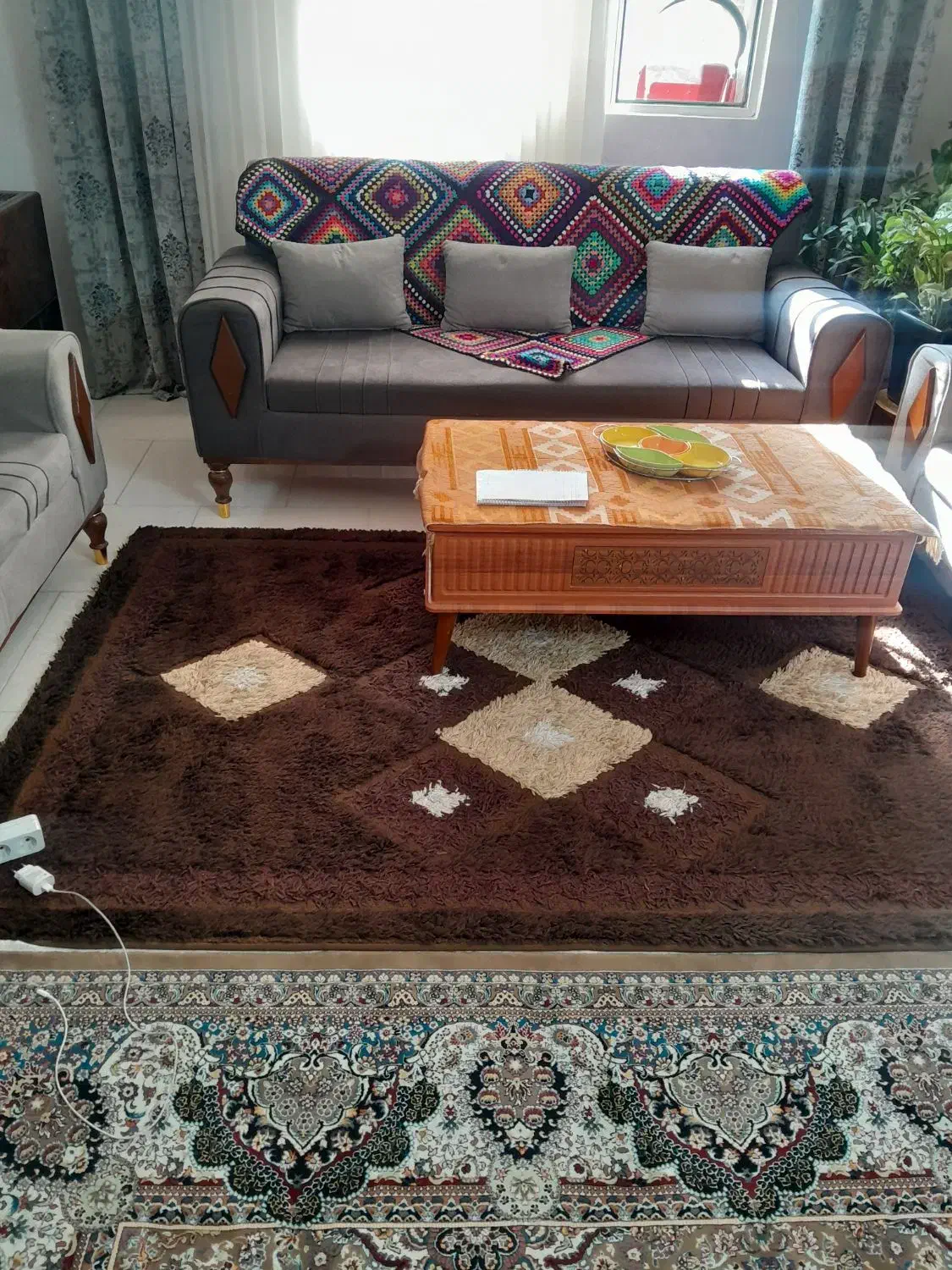 فرش ۹و۴متری تمیزبدون ایراد|فرش|محمدشهر, محمدشهر|دیوار