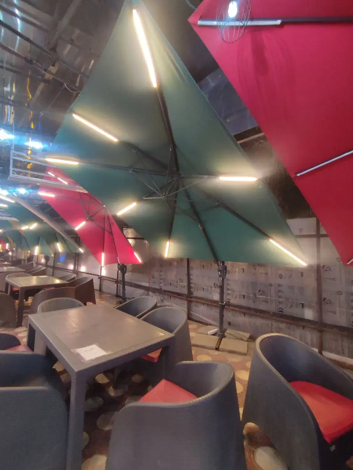 سایبان چتری چراغدار و جکدار|فروشگاه و مغازه|رودسر, |دیوار