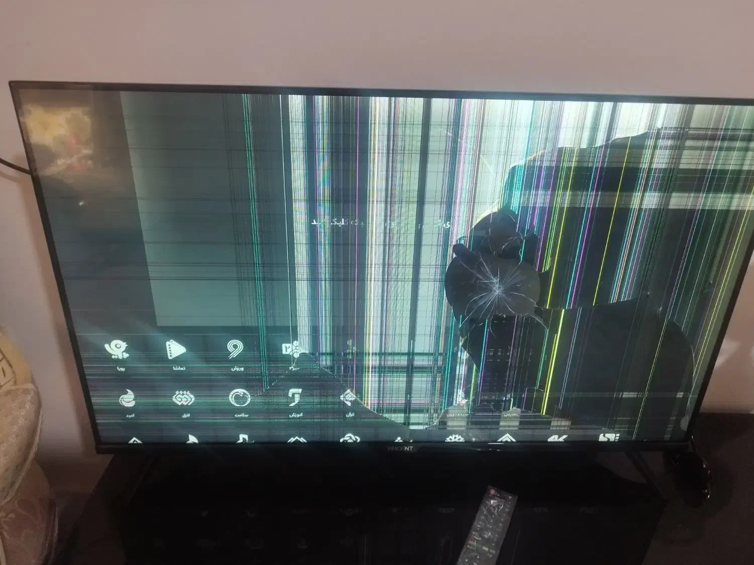 فروش تلویزیون ال ای دی شکسته|تلویزیون و پروژکتور|شاهرود, |دیوار