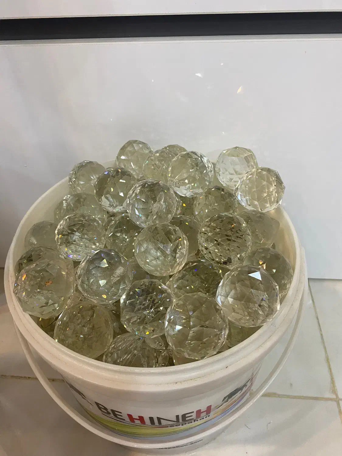 لوستر کریستالی زیبا ۲۰ شاخه درحد نو|لوستر و چراغ آویز|فرخ‌شهر, |دیوار