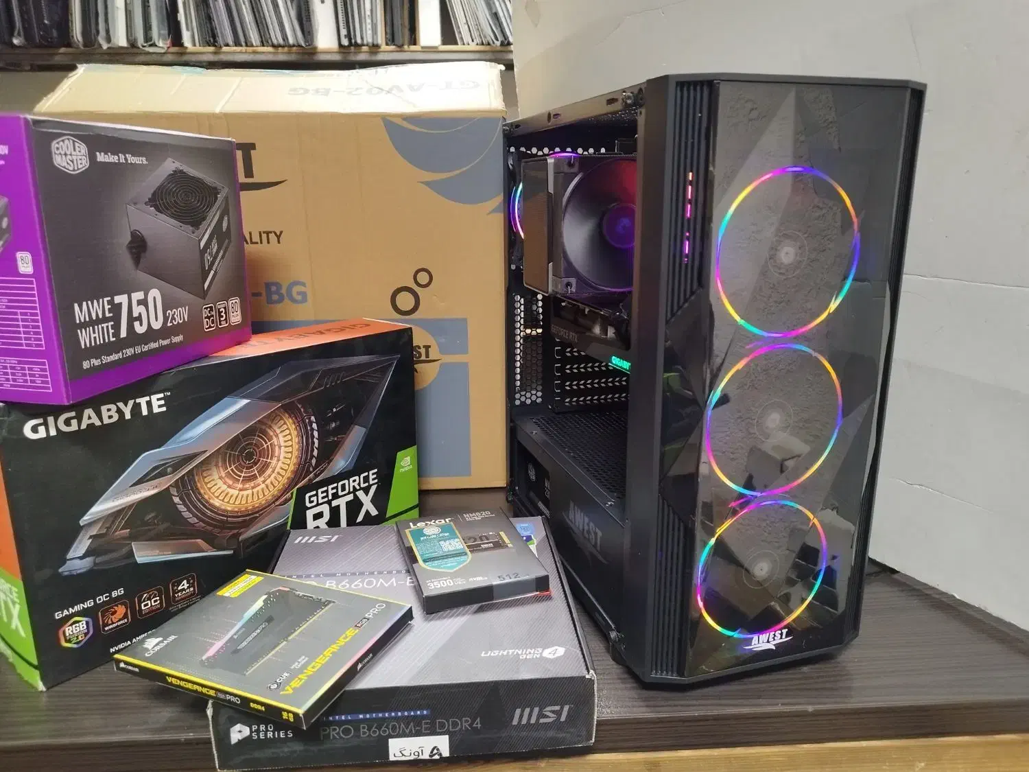 کیس گیمینگ نسل ۱۴ b660 + 14600k + ram16G +3070RTX|رایانه رومیزی|تهران, شیخ هادی|دیوار