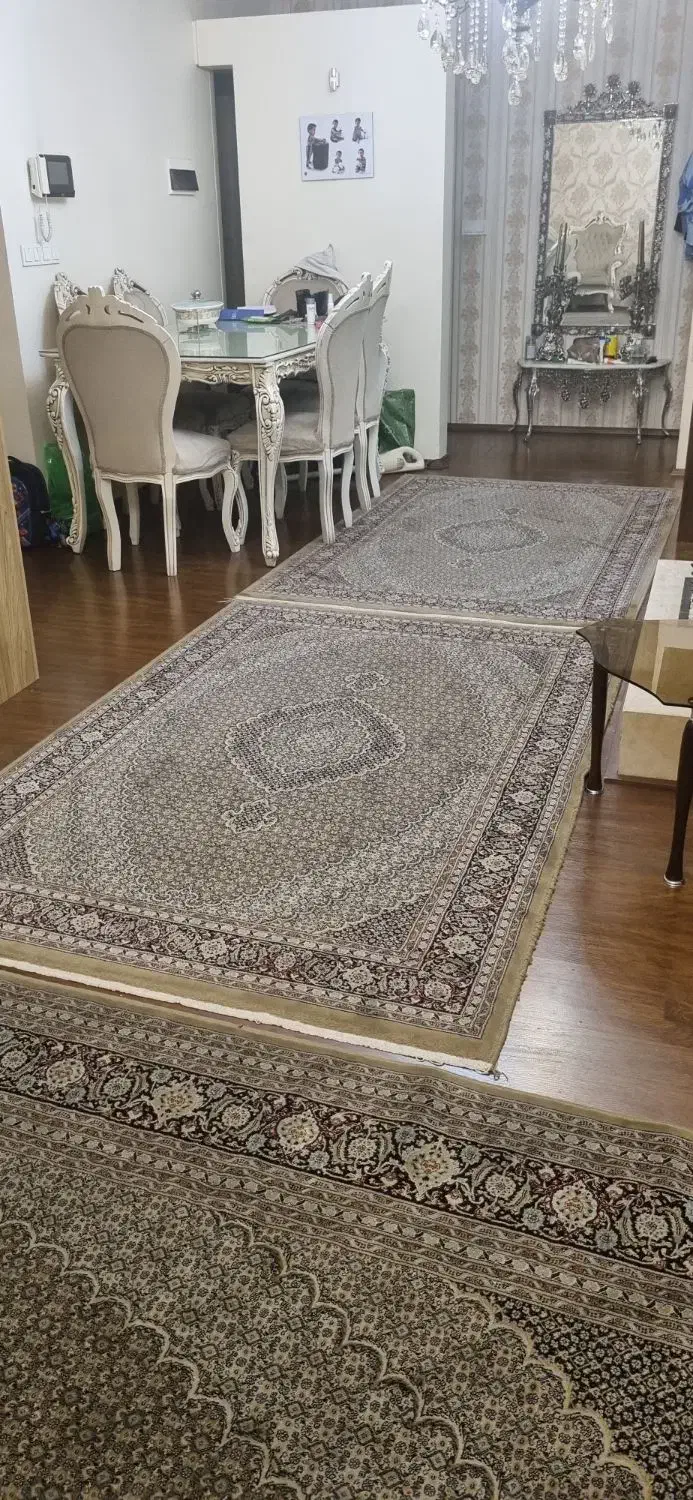 فرش ماشینی 9متری و 3متری طرح ماهی|فرش|تهران, قلهک|دیوار