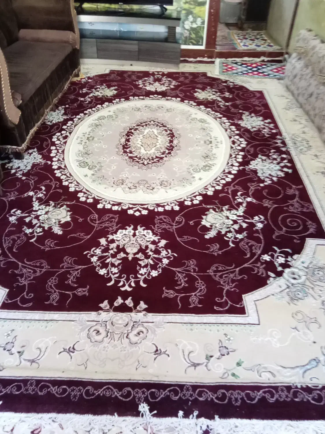 سلام فرش ۱۲ متری ۹۸۰ تومن گلیم فرش مبل|فرش|نهاوند, |دیوار