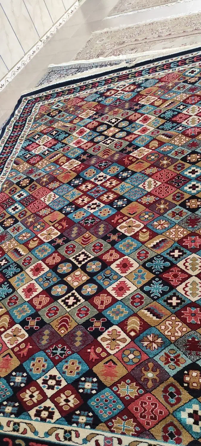 گبه ۹متری۵۰۰شانه نونو|گلیم، جاجیم، گبه|نورآباد, |دیوار