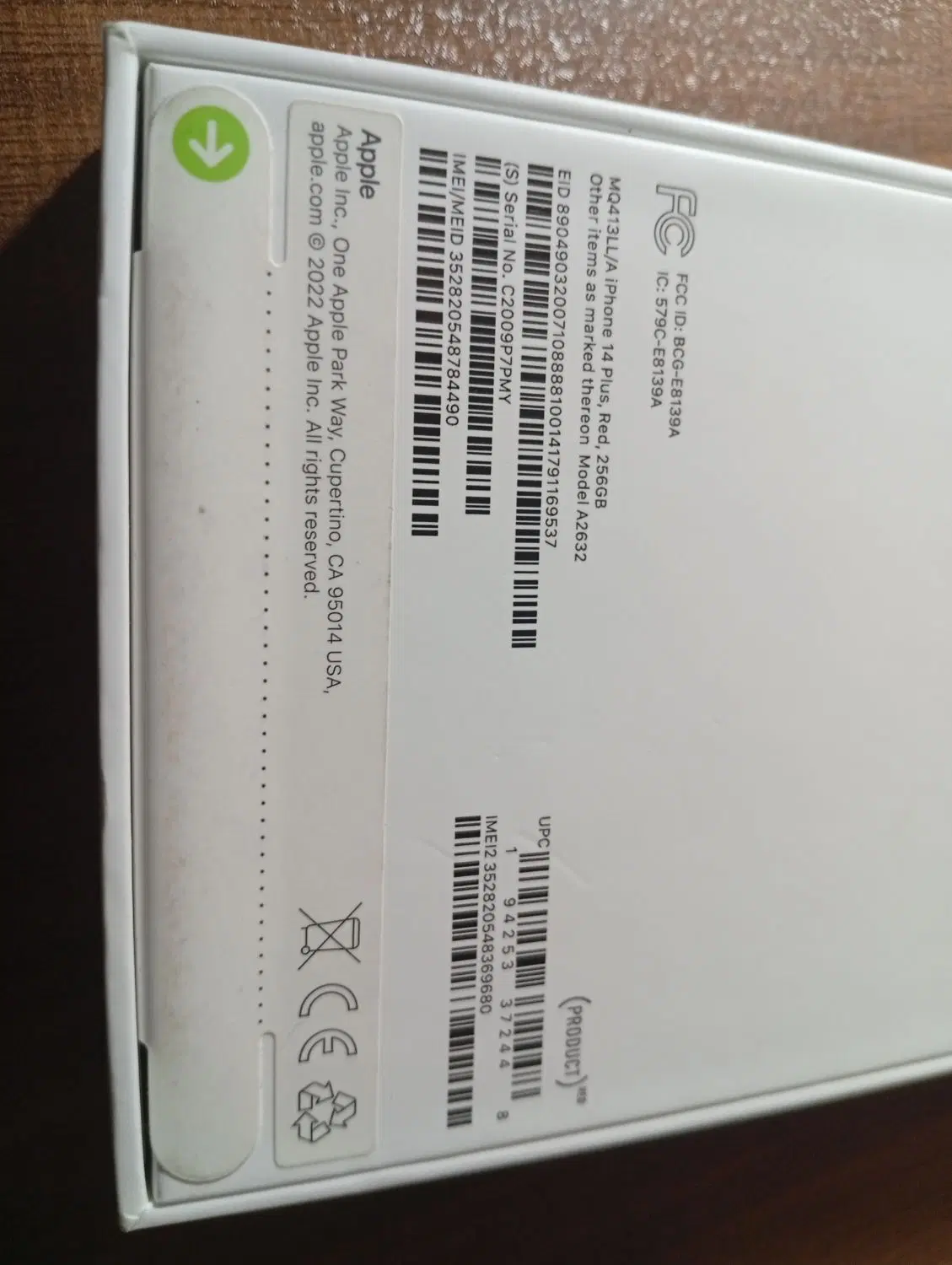 IPHONE14PLUS256GB RED کد ندارد esimLLA|موبایل|تهران, گلستان (شهرک راه آهن)|دیوار