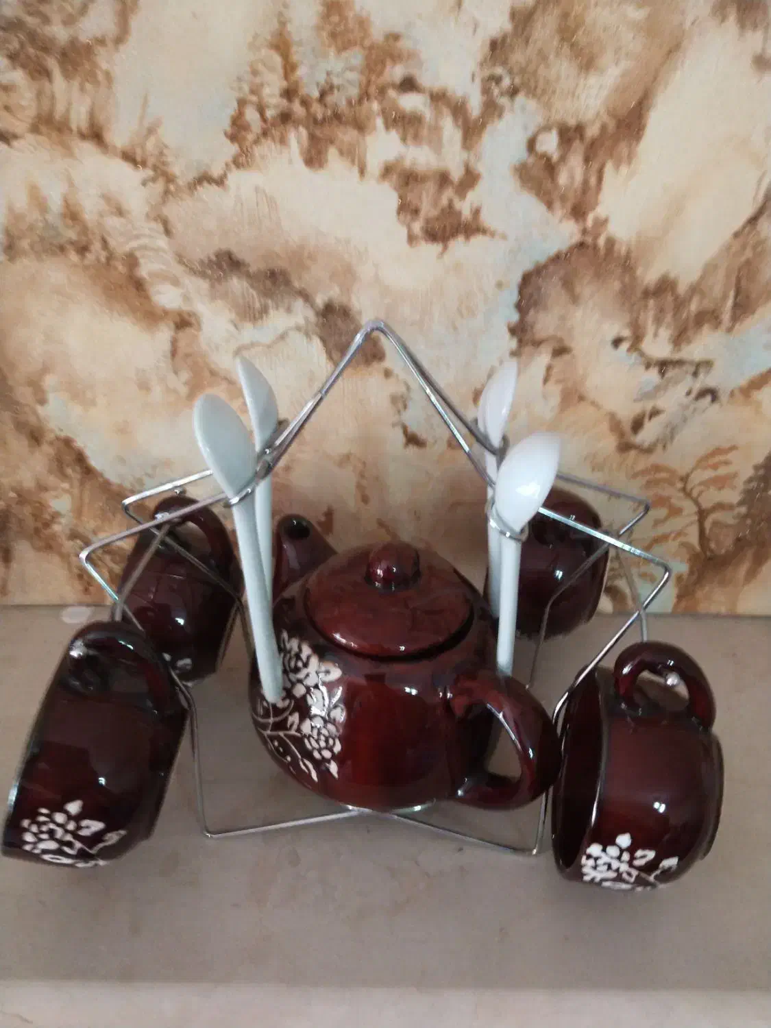 قهوه خوری ۴ نفره|ظروف سرو و پذیرایی|شیراز, کلاهدوز|دیوار