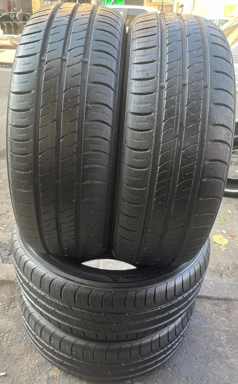 ۴ حلقه لاستیک ۷۵٪ مارشال اصل کره ۲۰۵/۶۰/۱۵ اعلا|قطعات یدکی و لوازم جانبی|تبریز, |دیوار