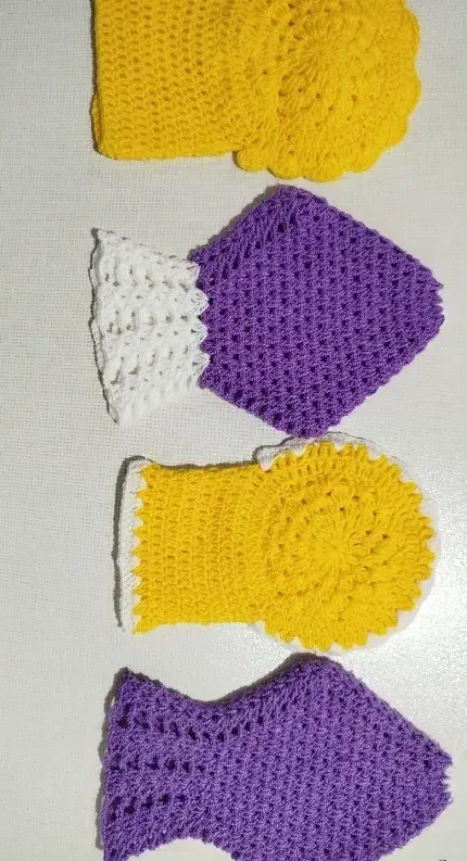 انواع لیف بافتنی ( لیف عروس) و اسکاج بافتنی|لوازم حمام|خرمدره, |دیوار