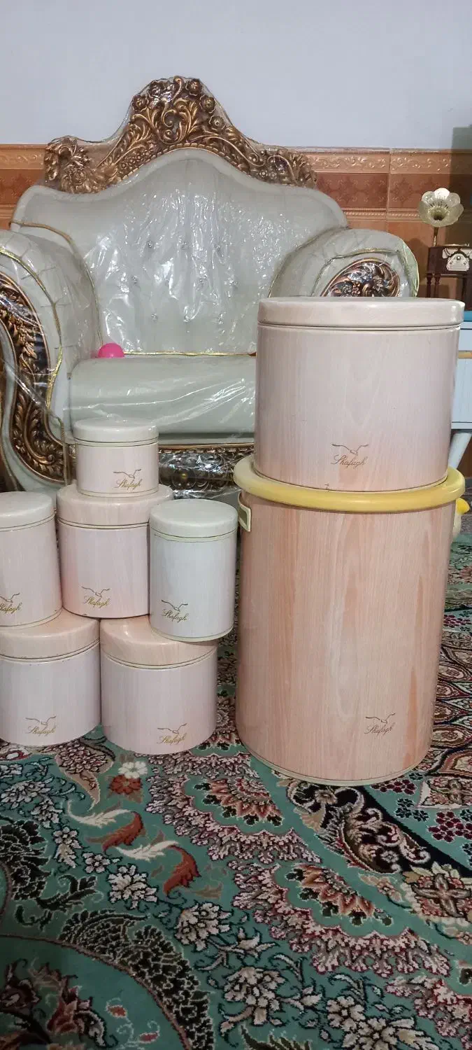 سرویس۸تکه اورانوس کرمی|ظروف نگهدارنده، پلاستیکی، یکبارمصرف|چناران, |دیوار