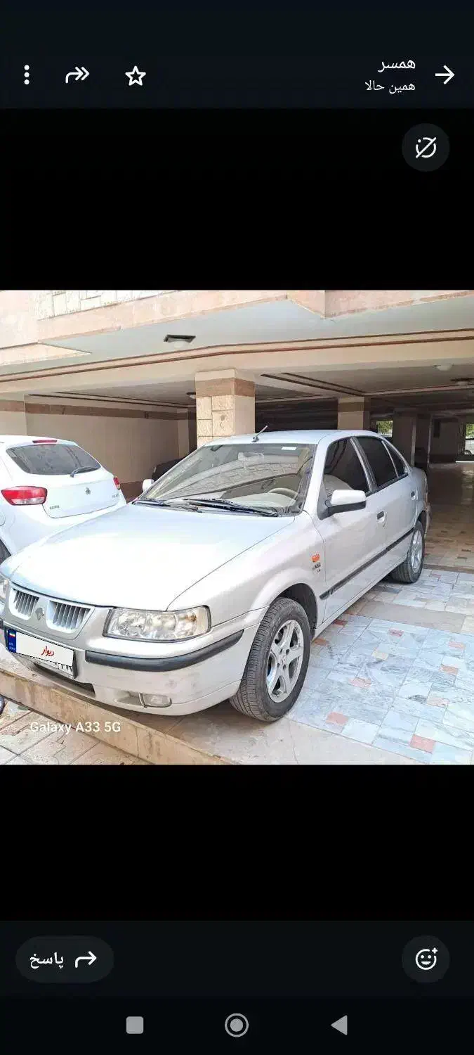 سمند۸۹بدون رنگ|خودرو سواری و وانت|اندیشه, اندیشه فاز ۳|دیوار