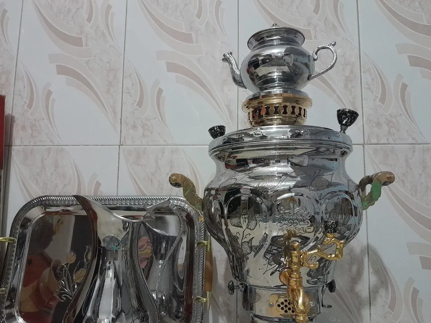 مدل طاووس|سماور، چایساز، قهوهساز|بروجرد, |دیوار