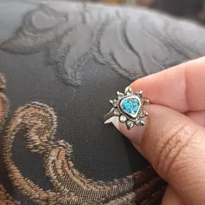 انگشتر نقره نگین فیروزه|جواهرات|کرمانشاه, |دیوار