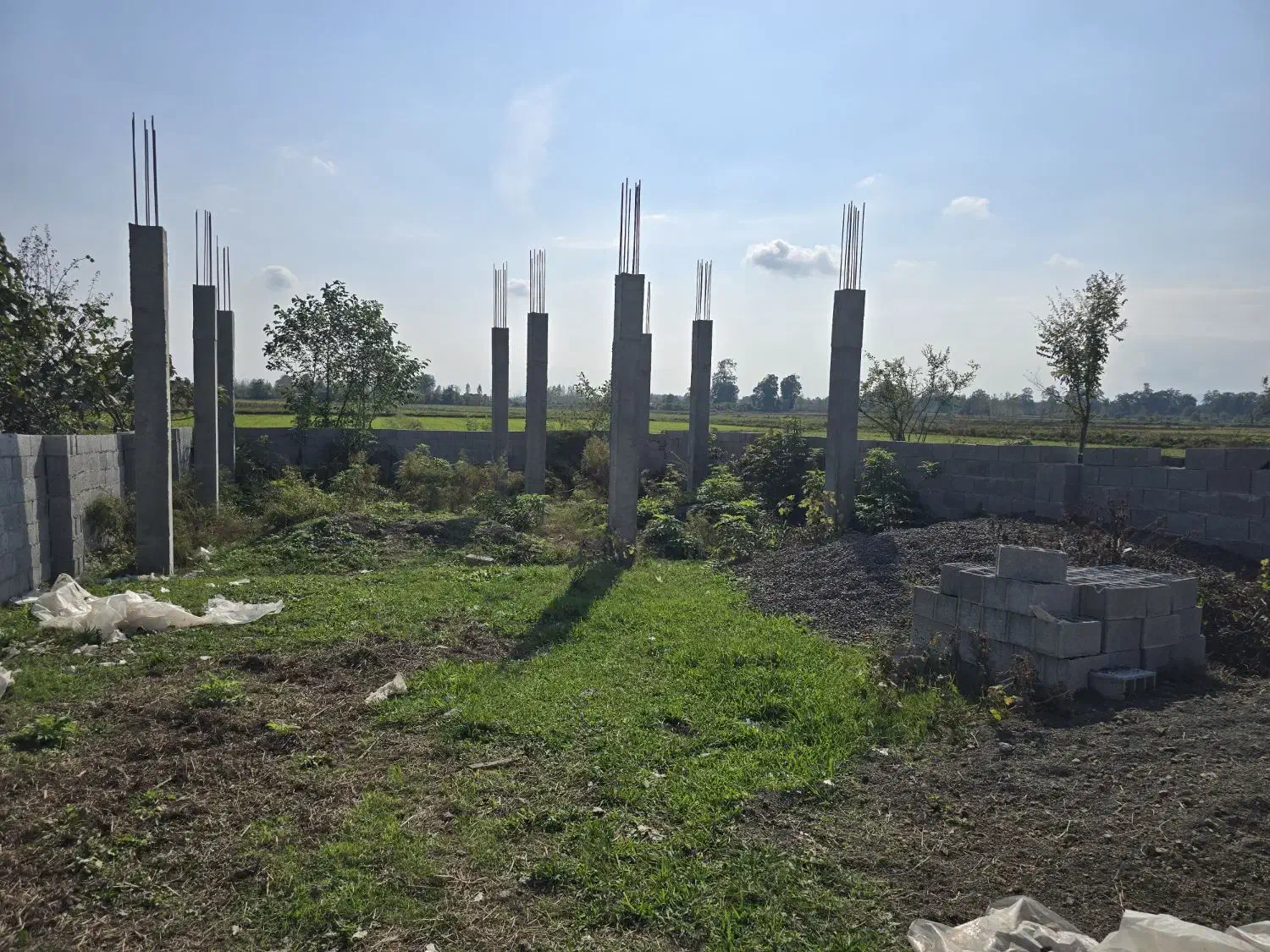 ۲۵۰ متر زمین ۱۰۰ متر نیمه ساز روستایی رضوانشهر|فروش زمین و ملک کلنگی|رضوانشهر, |دیوار