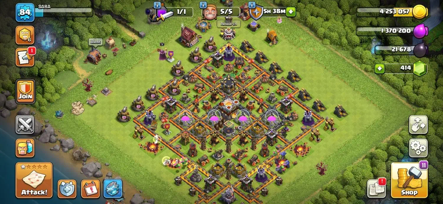 اکانت تانهال ۱۱ کلش اف کلنز|کنسول، بازی ویدئویی و آنلاین|اسفراین, |دیوار