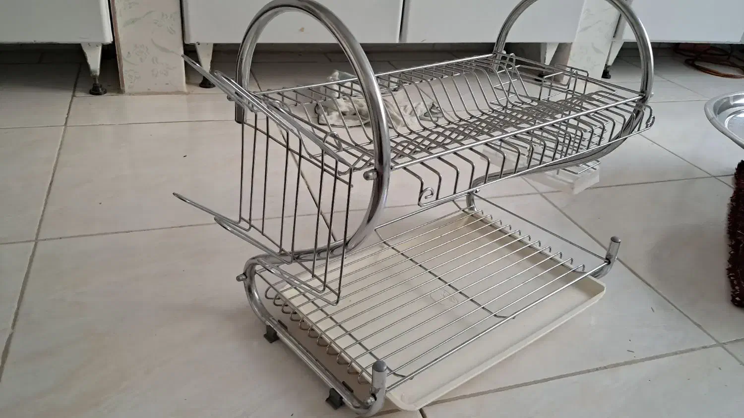 آبچکان رومیزی میزی و۲عدد دیس ملامین|آب‌چکان و نظم‌دهنده ظروف|کرمانشاه, |دیوار