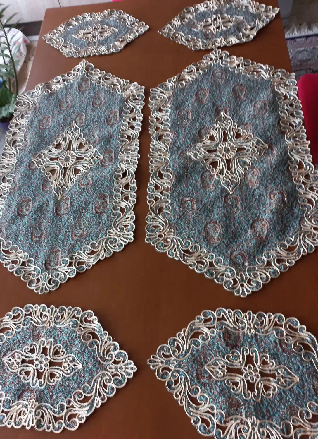 رومیزی ترمه|پرده، رانر، رومیزی|تهران, شهر زیبا|دیوار