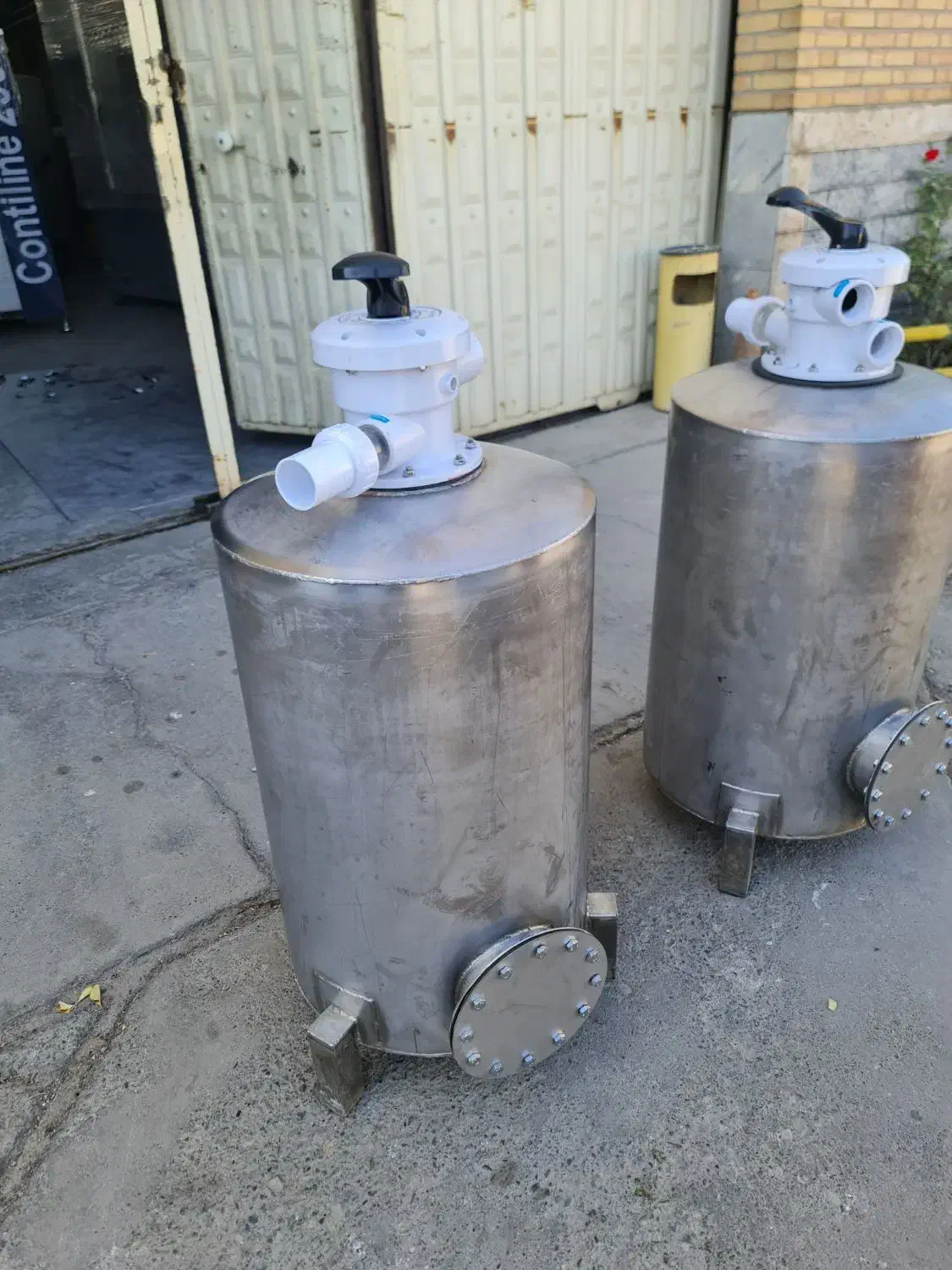 فیلتر شنی تمام استیل شیر شیش حالته ۵۰ در ۸۰سختیگیر|آبسردکن و تصفیه آب|بهارستان, |دیوار