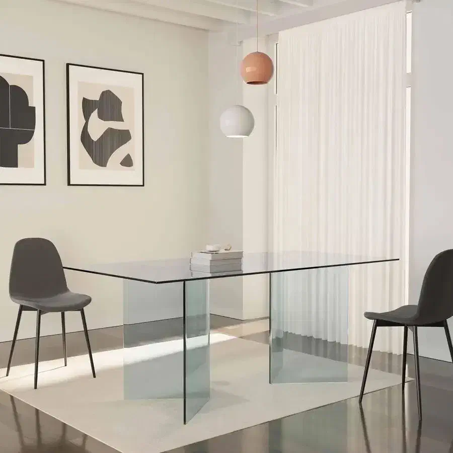 میز شیشهای ناهارخوری|میز و صندلی غذاخوری|باغستان, |دیوار