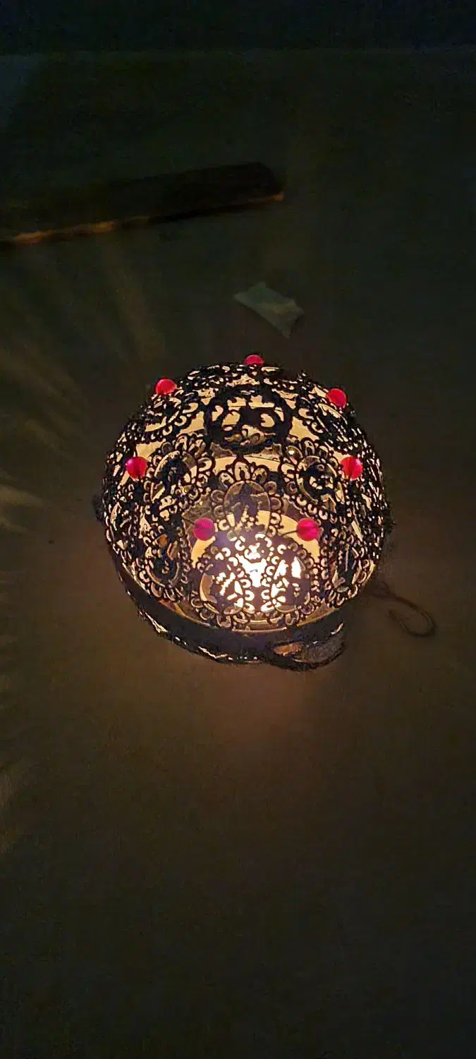 پیسوز جا شمعی فانوس عتیقه و خلخال پالنگ نقره|کلکسیون اشیاء عتیقه|یزد, |دیوار