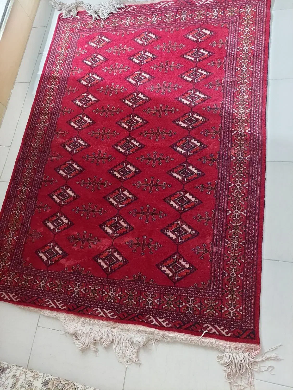 قالیچه دستباف ترکمن|فرش|تهران, امام زاده عبدالله|دیوار