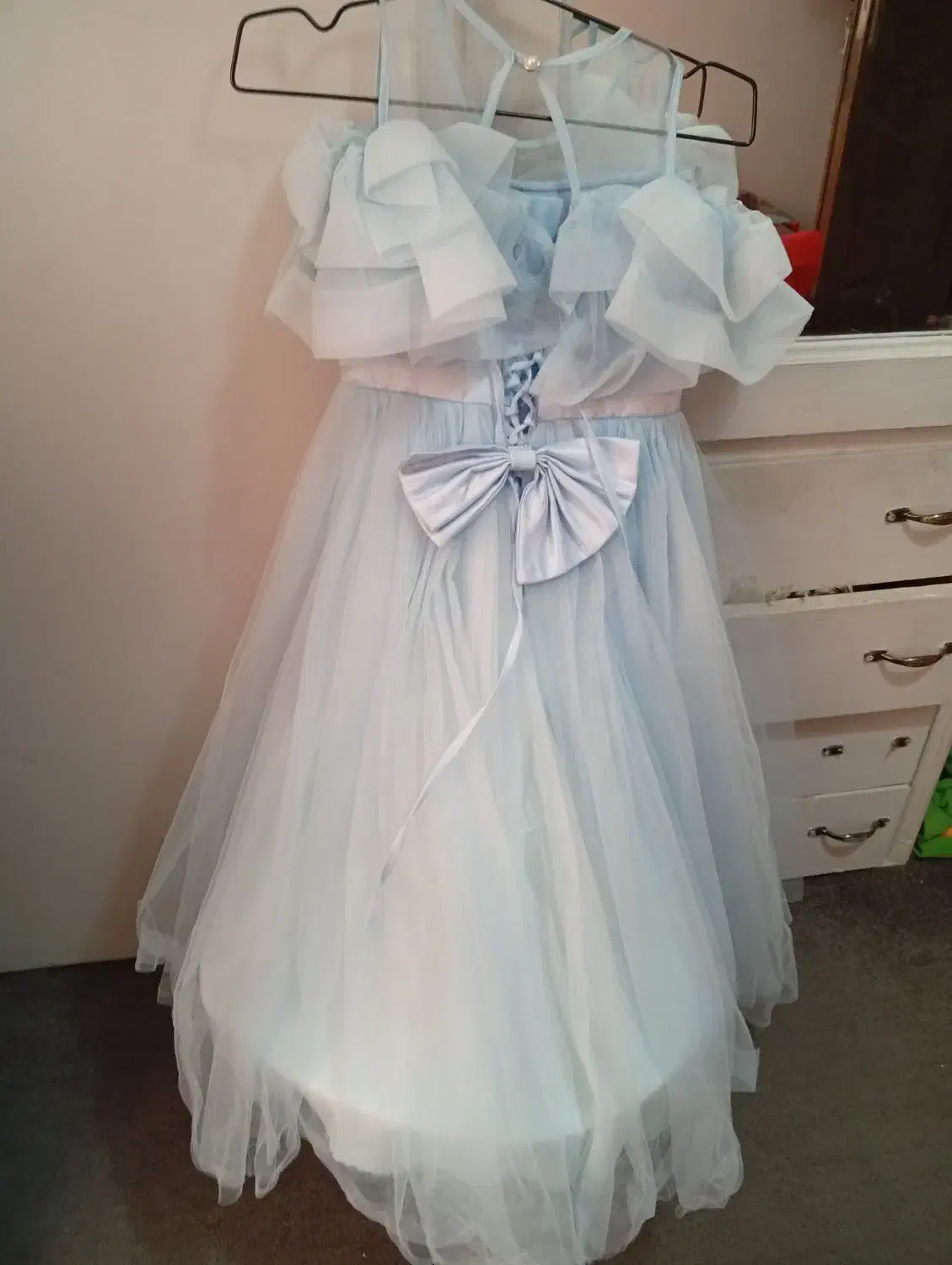 پیراهن دخترانه  حریر پرنسسی|لباس|نور, |دیوار