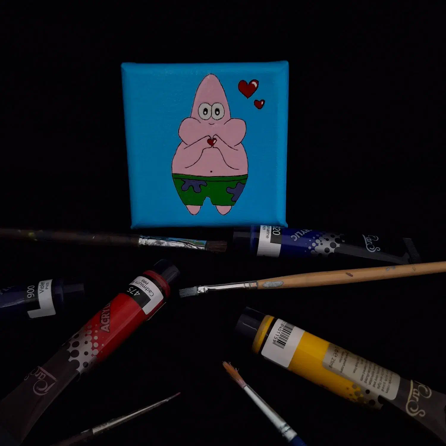 بوم 10×10 طرح پاتریک|تابلو، نقاشی، عکس|طبس, |دیوار