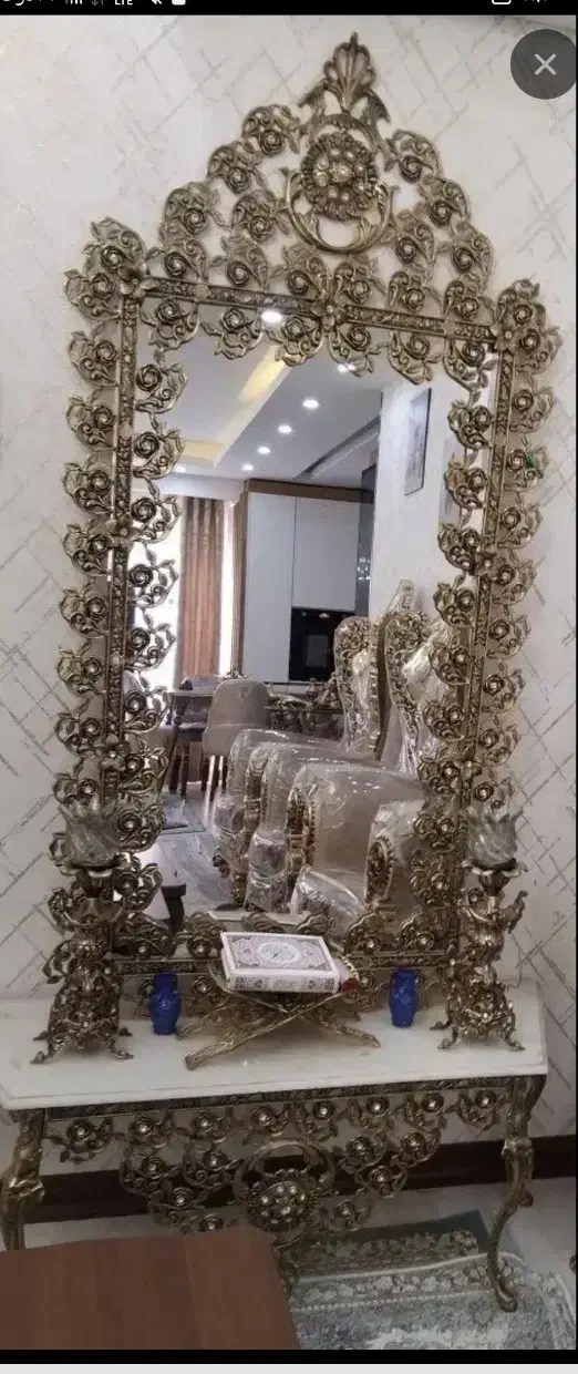 آینه شعمدانی بزنز|آینه|همدان, |دیوار