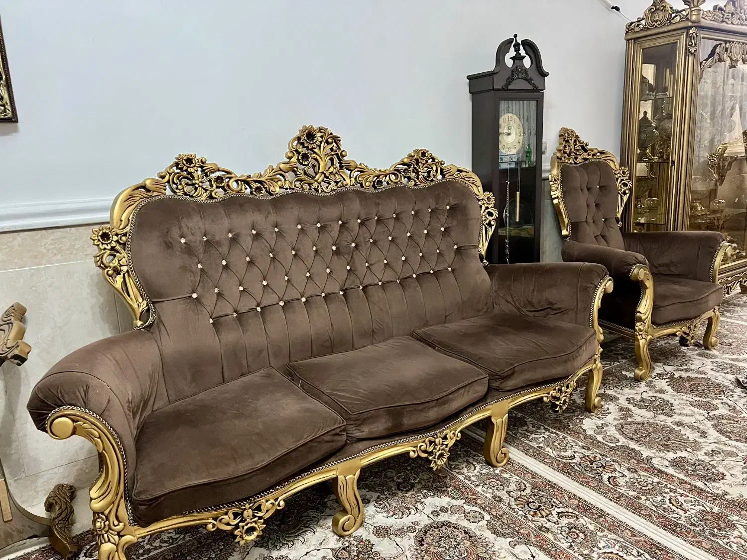 مبل استیل ۶ مبل ۹ نفره|مبلمان خانگی و میز عسلی|قم, زنبیل آباد|دیوار