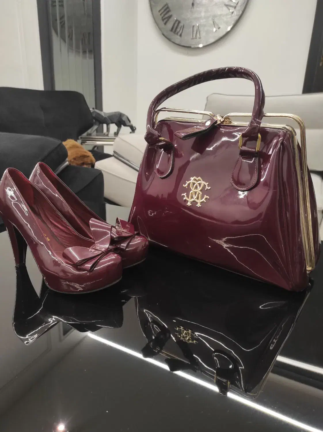 کیف و کفش ست زرشکی|کیف، کفش، کمربند|مشهد, سجاد شهر|دیوار