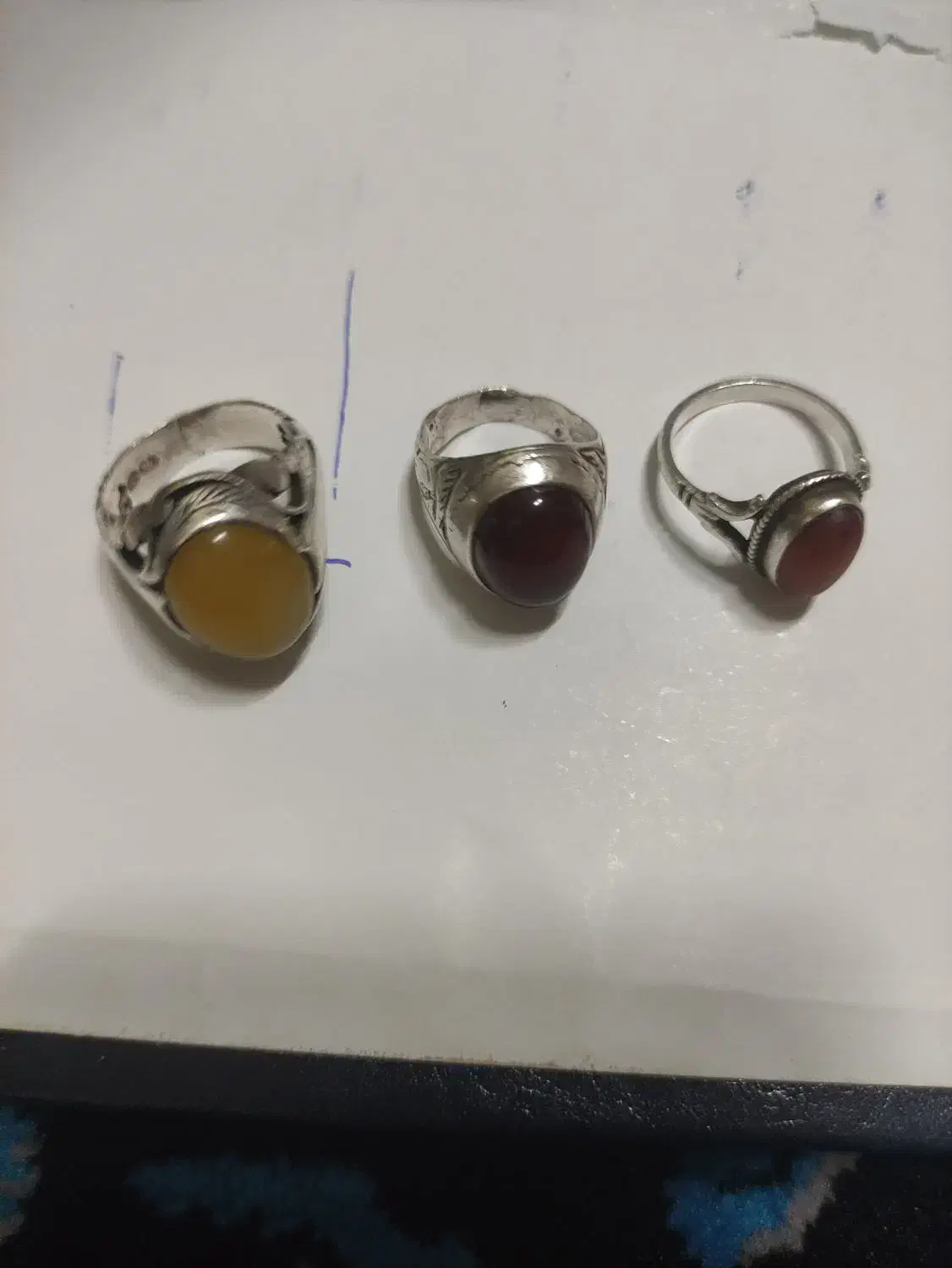 سه عدد انگشتر مردانه|جواهرات|طبس, |دیوار