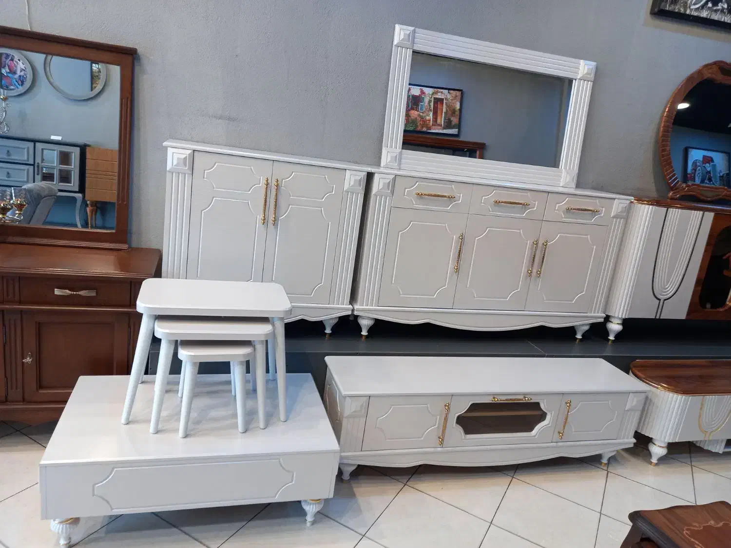 اینه کنسول جاکفشی ام دی اف|بوفه، ویترین، کنسول|پرند, فاز ۳|دیوار