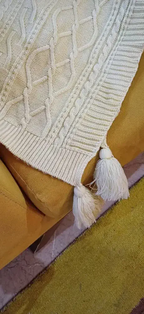 شال بافتنی مبل|پرده، رانر، رومیزی|تهران, والفجر|دیوار