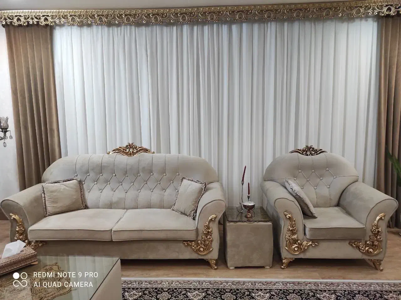 مبل نیم سلطنتی|مبلمان خانگی و میز عسلی|زاهدان, |دیوار