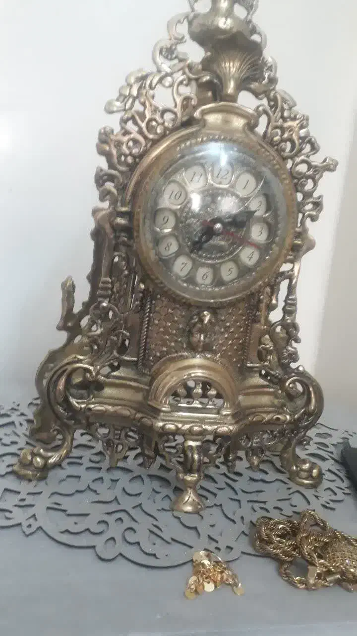 ساعت رو میزی برنجی|ساعت دیواری و تزئینی|تهران, مشیریه|دیوار